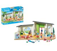 Playmobil 71601 MyLife: Rainbow Daycare, large kindergarten set with numerous accessories and a working doorbell, detailed play sets suitable for children ages 4+