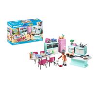 Playmobil 71608 myLife: Kitchen with dining place, fully equipped kitchen for detailed role-playing, made from over 80% recycled and bio-based materials, play sets suitable for children ages 4+