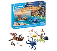 Playmobil 71636 Advent Calendar: Pirates, Countdown to Christmas, includes 24 doors to open each day in December, Christmas toy for children ages 4 years+