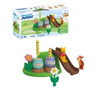 Playmobil 71694 JUNIOR & Disney: Winnie's & Tigger's Bee Garden, Winnie-the-Pooh, made from over 90% plant-based plastics, gifting toy and imaginative role-play, playsets for children ages 12 months+