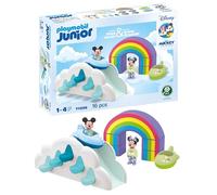 Playmobil 71696 JUNIOR & Disney: Mickey's & Minnie's Cloud Home, Mickey Mouse, made from over 90% plant-based plastics, gifting toy and fun role-play, playsets for children ages 12 months+