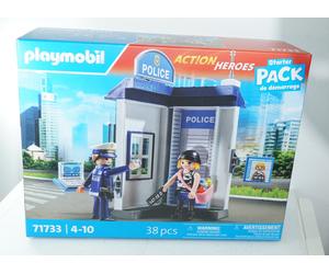 Playmobil 71733 Police Station Mugshot Booth Check-in Desk & Graffiti Criminal