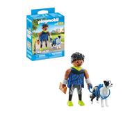 Playmobil 71740 Sporty Man with Border Collie - Active Figure & Dog Companion for Outdoor Play