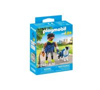 PLAYMOBIL 71740 Sporty Man with Border Collie, My Life, 7 pieces, From 4 years old
