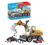 Playmobil 71749 Action Heroes Large Construction Excavator Buildable Playset