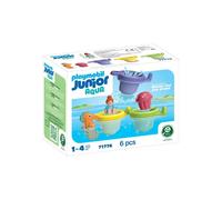 PLAYMOBIL 71776 Trio Floating Cups & Animals, Playmobil Junior Aqua & Tinti, 6 Pieces, From 12 Months