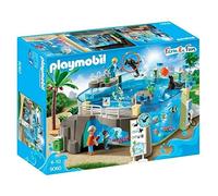 PlayMOBIL 9060 Family Fun Aquarium with Fillable Water Enclosure, Fun Imaginative Role-Play, PlaySets Suitable for Children Ages 4+