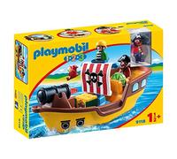 PlayMOBIL 9118 1.2.3 Pirate Ship, For Children Ages 1.5+, Fun Imaginative Role-Play, PlaySets Suitable for Children Ages 4+