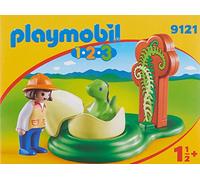 PlayMOBIL 9121 1.2.3 Girl with Dino Egg, Fun Imaginative Role-Play, PlaySets Suitable for Children Ages 4+
