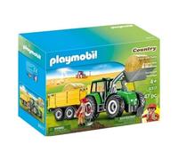 Playmobil 9317 Country Tractor with Trailer Hay Bails Farmer Playset