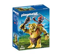 Playmobil 9343 Knights Giant Troll with Dwarf Fighter with Removable Backpack, Fun Imaginative Role-Play, PlaySets Suitable for Children Ages 4+