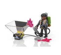 PlayMOBIL 9349 Ghostbusters™ Ghostbuster Winston Zeddemore, Fun Imaginative Role-Play, PlaySets Suitable for Children Ages 4+