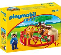 Playmobil 9378 1.2.3 Lion Enclosure with Cave, Fun Imaginative Role-Play, PlaySets Suitable for Children Ages 4+