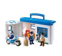 Playmobil 9382 1.2.3 Take Along Police Station, For Children Ages 1.5+, Fun Imaginative Role-Play, PlaySets Suitable for Children Ages 4+