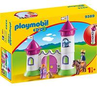 Playmobil 9389 1.2.3 Castle with Stackable Towers, Fun Imaginative Role-Play, PlaySets Suitable for Children Ages 4+