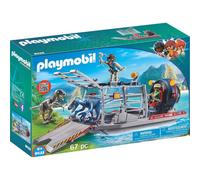 Playmobil 9433 Boat with Cage Toy Set