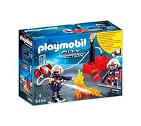 Playmobil 9468 City Action Firefighters with Water Pump, Fun Imaginative Role-Play, PlaySets Suitable for Children Ages 4+