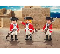 PLAYMOBIL 9886 3 English Soldiers Redcoats (Foil Packaging)