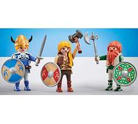 Playmobil - 9893 - History - 3 Vikings - in Plastic Packaging, No Blue Cardboard Box