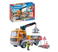 Playmobil | Action Heroes | Construction Lorry with Crane | Construction Toy for Kids | Construction Playset | Toys for Children Aged 4+ | 71750