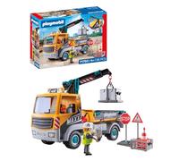 Playmobil | Action Heroes | Construction Lorry with Crane | Construction Toy for Kids | Construction Playset | Toys for Children Aged 4+ | 71750