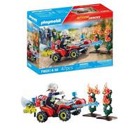 Playmobil | Action Heroes | Fire Brigade Quad Extinguishes Hedge Fire | Fire Engine | Toys for Children aged 4+ | 71825
