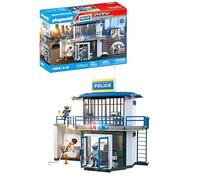 Playmobil | Action Heroes | Police Station with Investigation Room | Action-packed police toy | Encourages creativity & detective skills | For children aged 4 and over | 71874