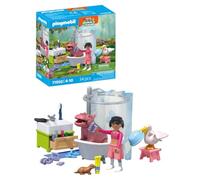 PLAYMOBIL | Animals & Friends | Animal Bathing Fun | Toy for ages 4 and up | Gift for children | Encourages creativity & interaction with animals | Animal care and bathing with accessories | 71950