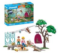 Playmobil | Animals & Friends | Fun Birthday Party | Toy from 4 years | Gift for children | Encourages creativity & interaction with animals | With glow-in-the-dark garland & accessories | 71855