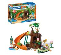 Playmobil | Animals & Friends | Zoo Jungle Adventure | Large jungle tree with canoe and catapult blade | children's toy for ages 4 and up | 72071