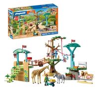 Playmobil | Animals & Friends | Zoo Wilderness Climbing Park | 3 platforms with cable car and suspension bridge | children's toy for ages 4 and up | 72070
