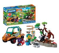 Playmobil | Animals & Friends | Zookeeper with vehicle | Vehicle with tiger head design and 3 animals | children's toy for ages 4 and up | 72072