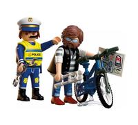 Playmobil Bicycle Theft Construction Set CITY ACTION 4-10a (11 Pieces)