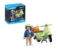 PLAYMOBIL Cars 71621 1969 Vespa 150 Sprint Veloce Light Green Faithfully reproduced Model for Collectors and Automotive Enthusiasts Includes a Vari