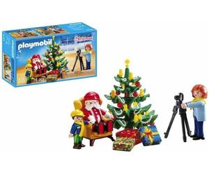 Playmobil Christmas Set 5753 Photo Santa Claus Xmas Tree Vintage 80s