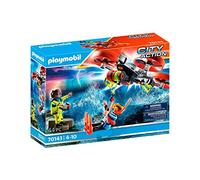 Playmobil 70143 City Action Diver Rescue With Drone Figures - 44 Pcs (Age 4-10)