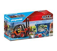 Playmobil City Action 70772 Forklift with Freight, for Children Ages 4+