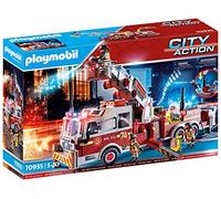 Playmobil Vehicle Firefighters: Us Tower Ladder City Action