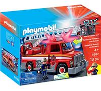 Playmobil City Action Fire Engine with Ladder Unit, Flashing Lights and Sounds