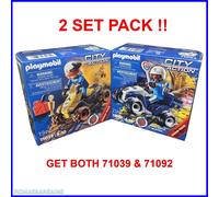 Playmobil City Action Quad Bike 2 Pack - 71092 And 71039 - NEW & SEALED