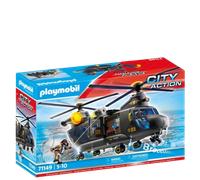 Playmobil City Action Tactical Police Twin-Prop Helicopter Playset