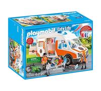 PLAYMOBIL City Life 70049 Hospital Ambulance with Lights and Sound, for Childre