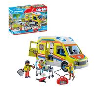 Playmobil 71202 City Life Ambulance with Lights and Sound, toy playset suitable for ages 4+