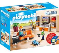 Playmobil City Life 9267 Living Room, With Light Effects, For Children Ages 4+
