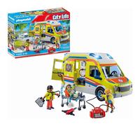 Playmobil 71202 City Life Ambulance with Lights and Sound, toy playset suitable for ages 4+