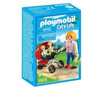 Playmobil 5573 City Life Mother with Twin Stroller