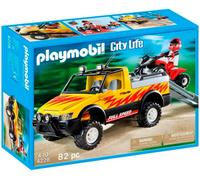 Playmobil City Life Red Pick-up And Racing Quad 4228 Collector 2010