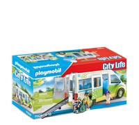 Playmobil 71329 City Life School Bus, Large school bus with sliding door and folding ramp for wheelchair, educational toy, fun imaginative role play, playsets suitable for children ages 4+