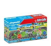 Playmobil 71332 City Life Traffic education, bicycle course, bicycles traffic signs and more, educational toy, fun imaginative role play, playsets suitable for children ages 4+