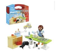 PLAYMOBIL 5653 City Life Collectable Small Vet Carry Case 39 piece Age 4 + NEW